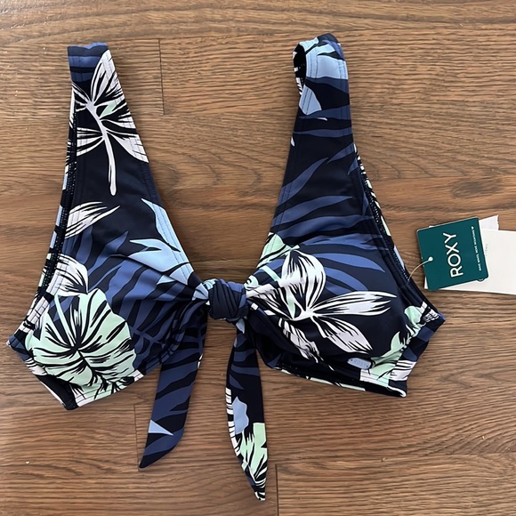 Roxy Women's Beach Classics Bralette Bikini Top Mood Indigo Large - Picture 6 of 13